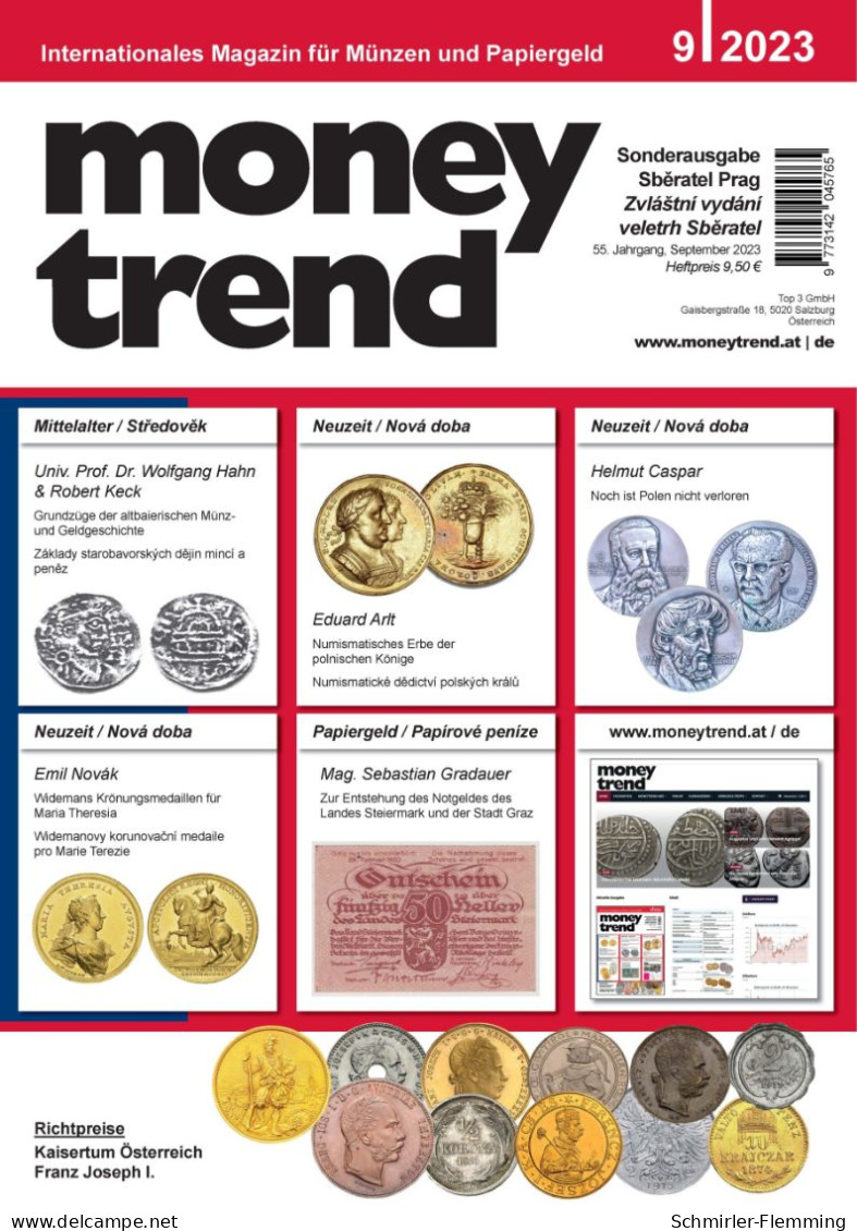 Money Trend 9/2023 Die Münzen Kaisertum Österreich Franz Joseph I. Als Bewertungskatalog, 176 Seiten - Livres & Logiciels