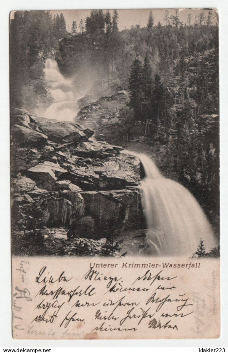 Unterer Krimmler - Wasserfall. // Oldpostcard - Krimml