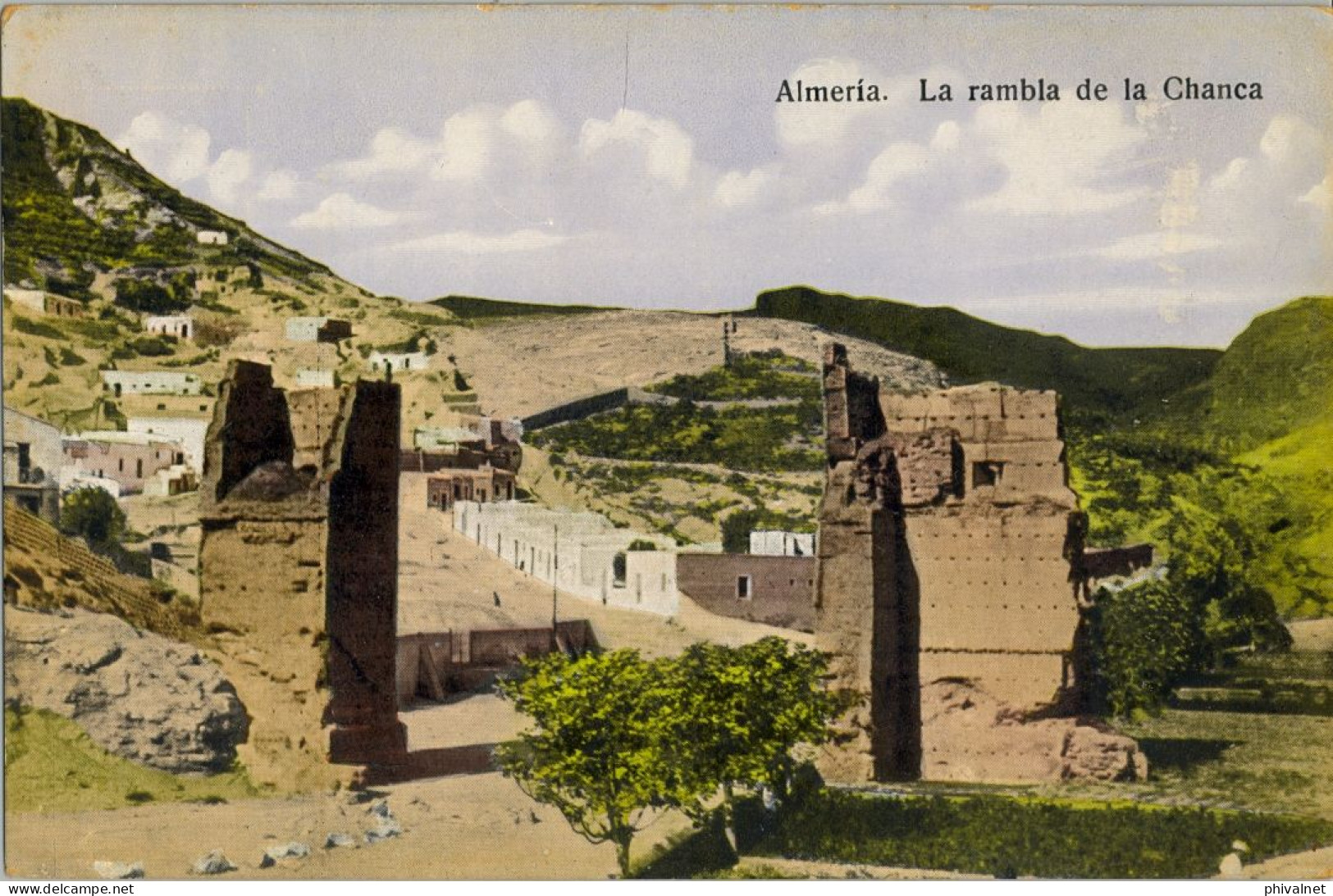 ALMERIA - LA RAMBLA DE LA CHANCA , ED. PAPELERIA SEMPERE , T.P. NO CIRCULADA - Almería