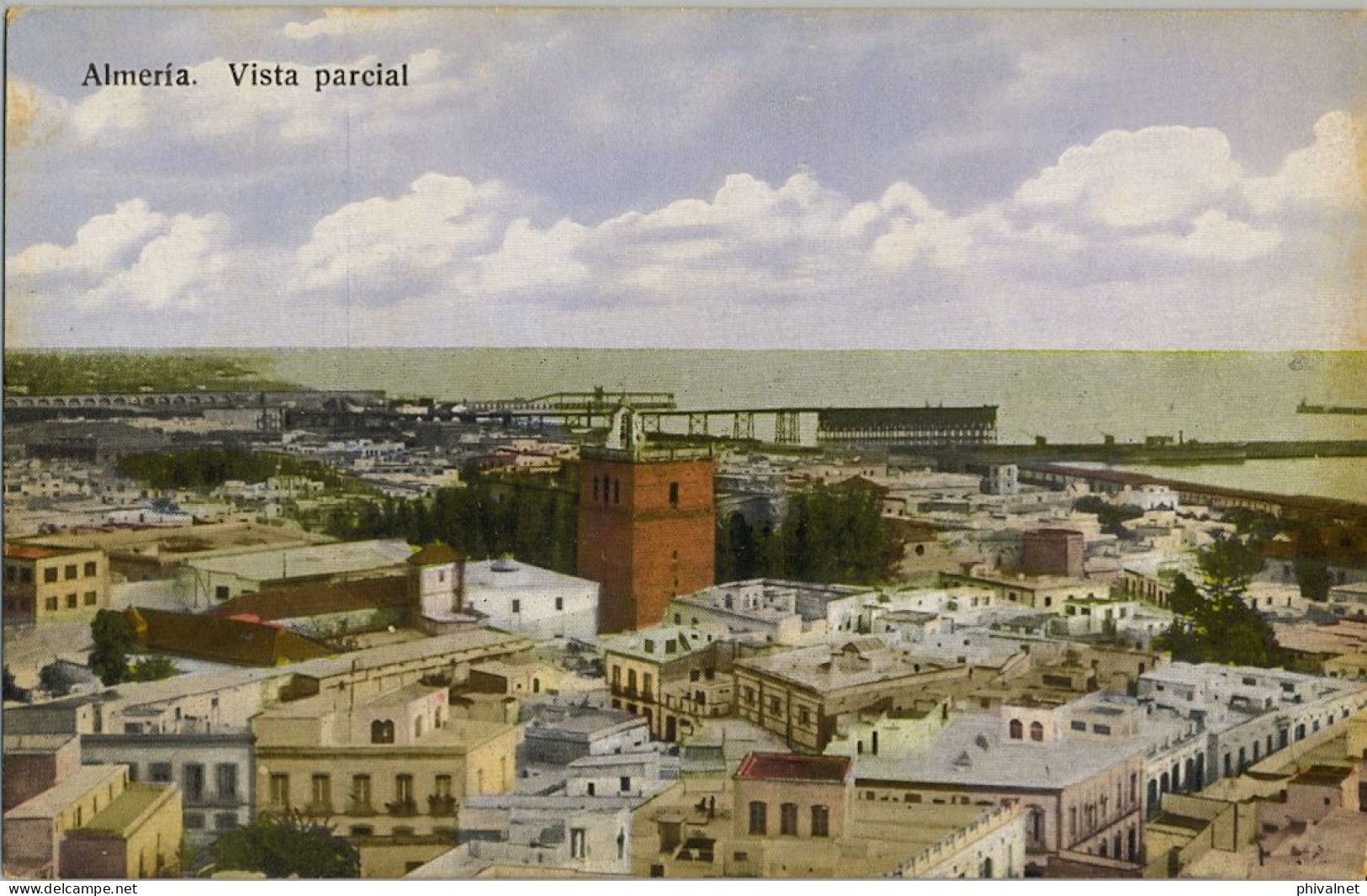 ALMERIA - VISTA PARCIAL , ED. PAPELERIA SEMPERE  , T.P. NO CIRCULADA - Almería