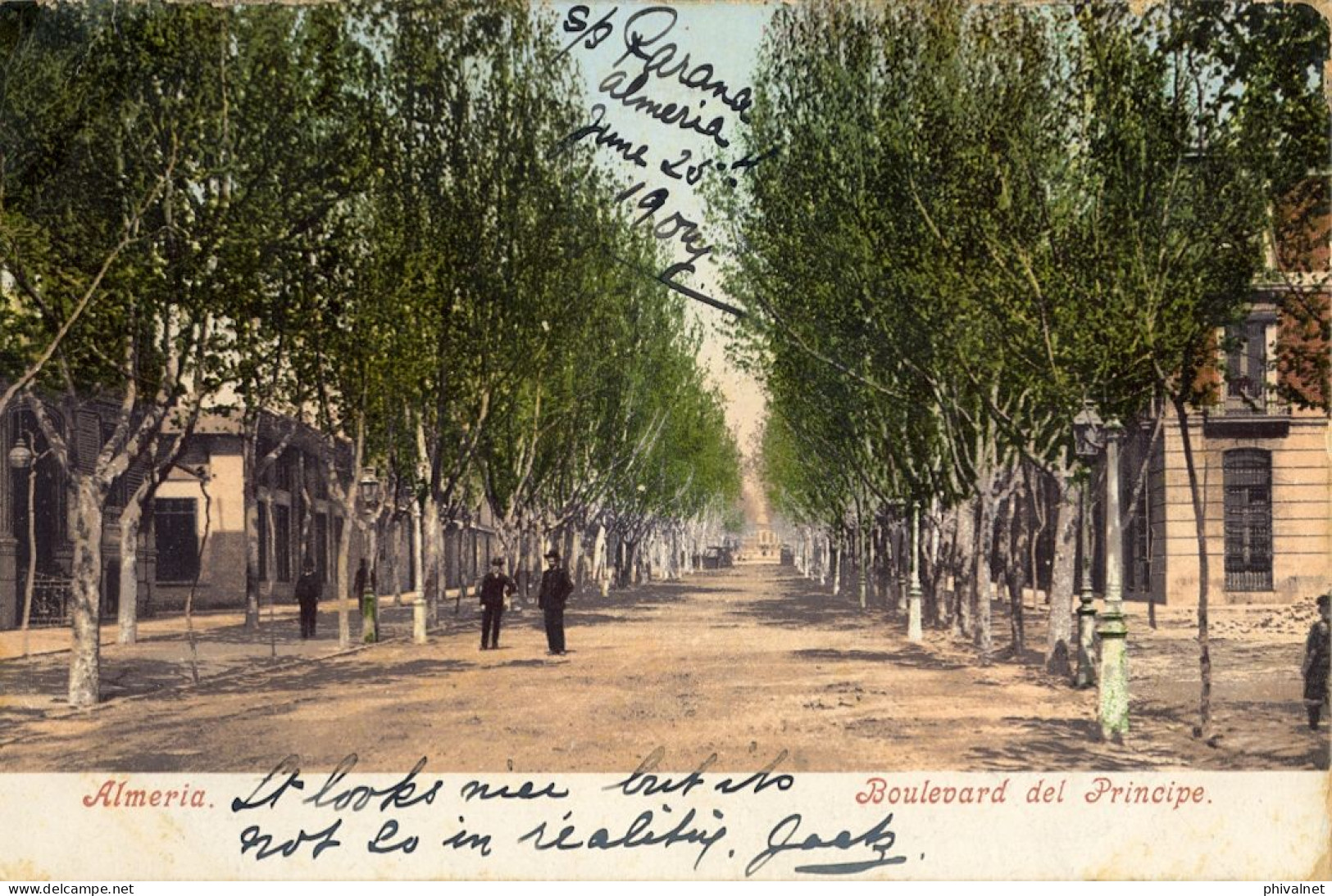 ALMERIA - BOULEVARD DEL PRÍNCIPE , ED. PURGER & CO. Nº 2467 , T.P. CIRCULADA - Almería