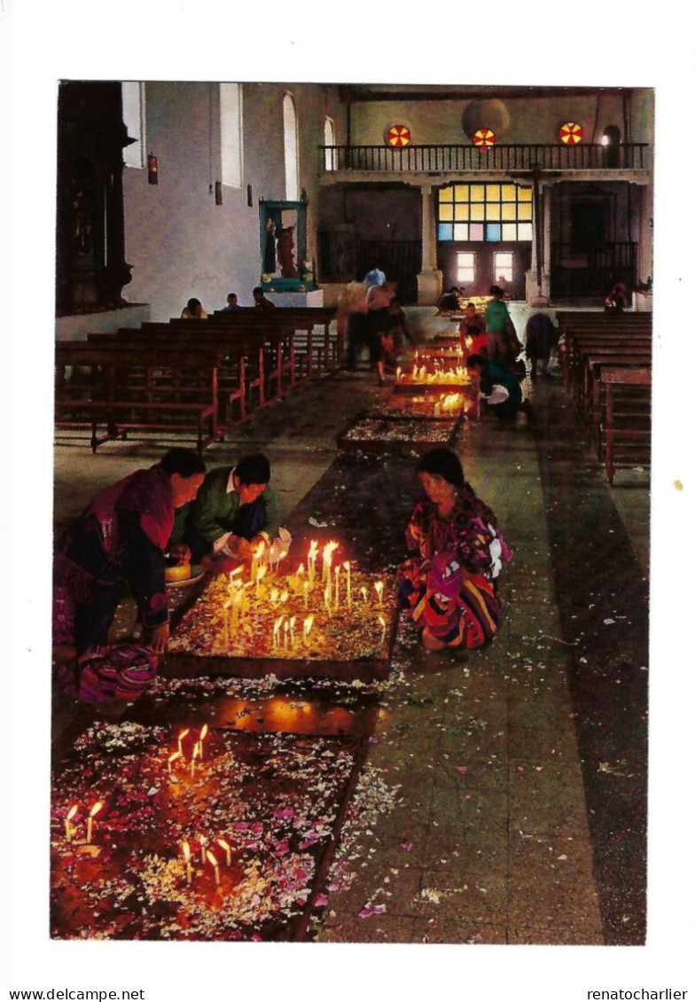 Interior Of St-Tomas Church Chichicastenango. - Guatemala