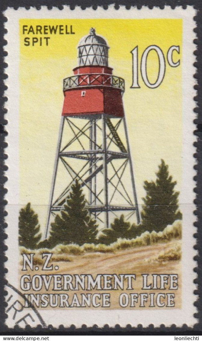 1976 Neuseeland ° Mi:NZ SZ45, Sn:NZ OY48, Yt:NZ S137, Farewell Spit Lighthouse, Leuchtturm - Usati