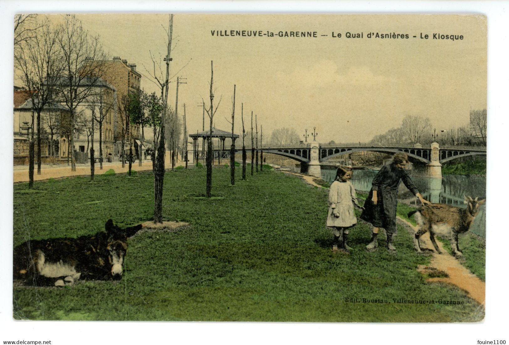 VILLENEUVE LA GARENNE Le Quai D' Asnières Le Kiosque ( Chèvre ) - Villeneuve La Garenne