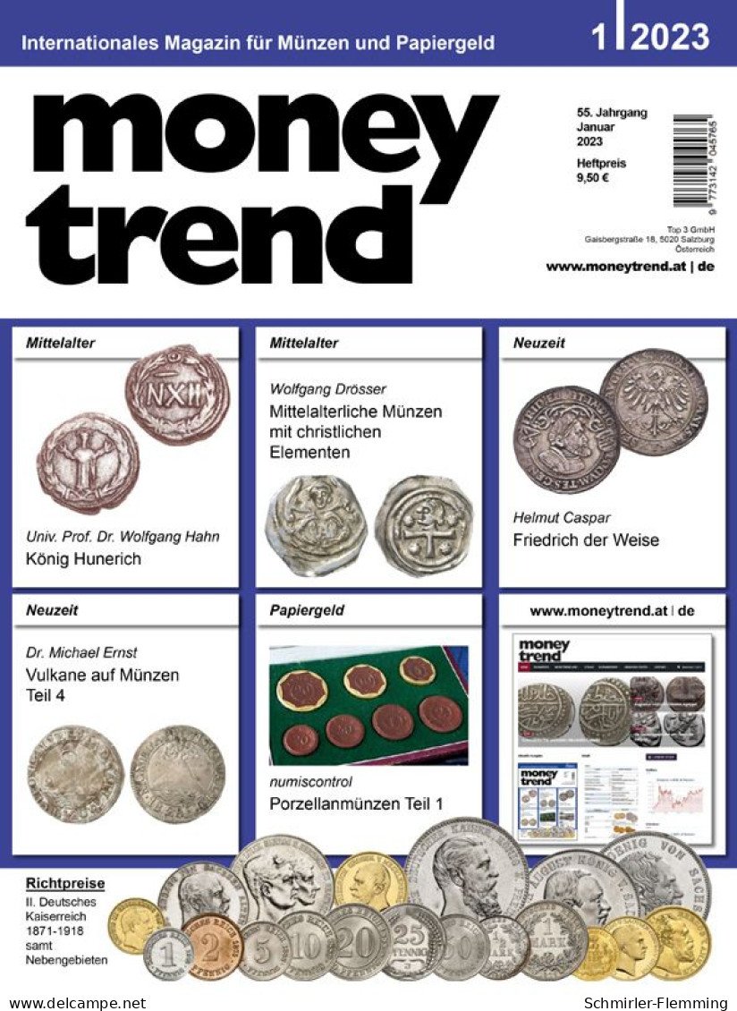 Money Trend 1/2023 Die Münzen II. Deutschen Kaiserreich Als Bewertungskatalog, 152 Seiten - Livres & Logiciels