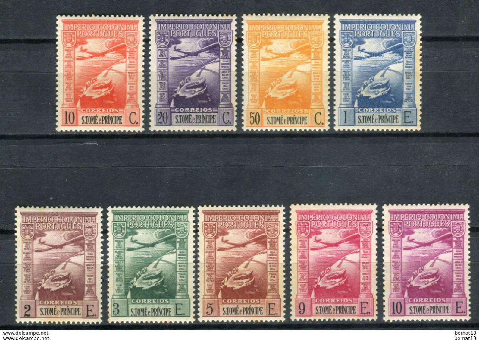 Santo Tomé E Principe 1938. Yvert A 10-18 Ref 1 (see Two Images) ** MNH. - St. Thomas & Prince