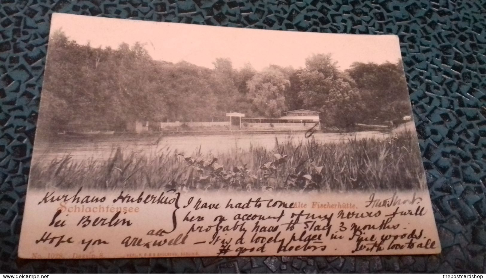 Berlin Zehlendorf, Alte Fischerhütte Am Schlachtensee Grunewald MISS VIOLET SHOESMITH IVY TOWERS NORTHAMPTON FISHING HUT - Zehlendorf