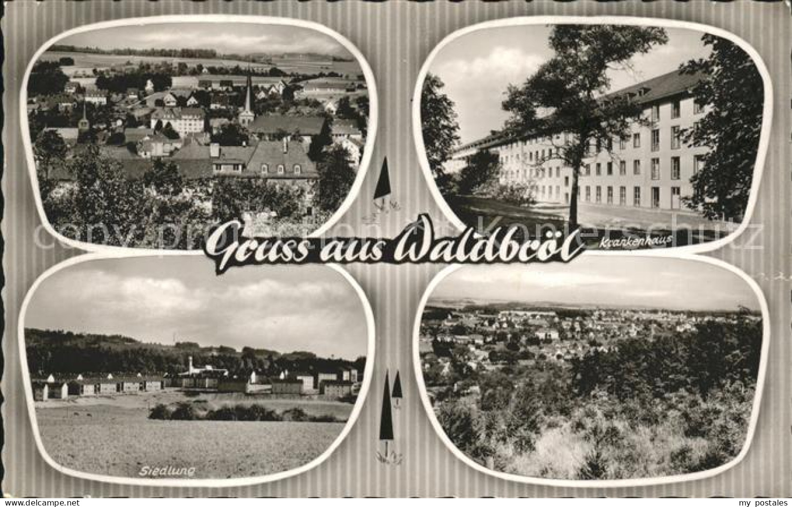 41601468 Waldbroel Ortsblick Krankenhaus Siedlung Waldbroel - Waldbroel