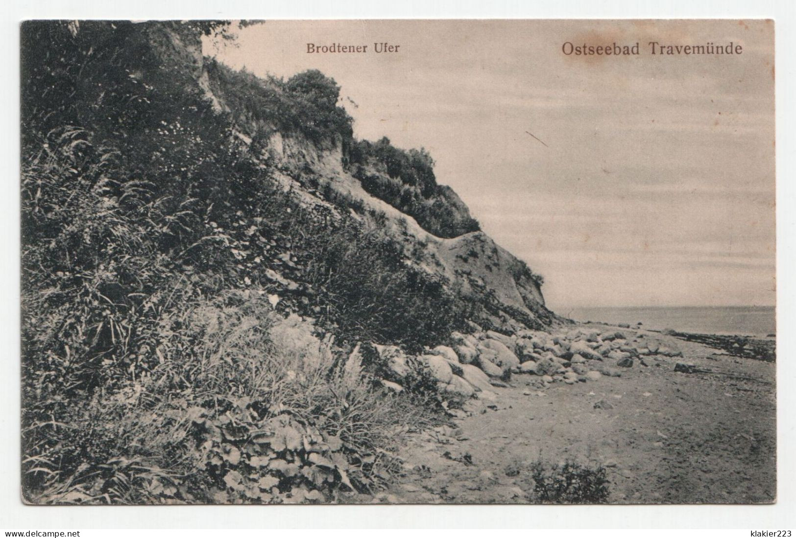 Brodtener Ufer. Ostseebad Travemünde. Jahr 1913 - Luebeck-Travemuende