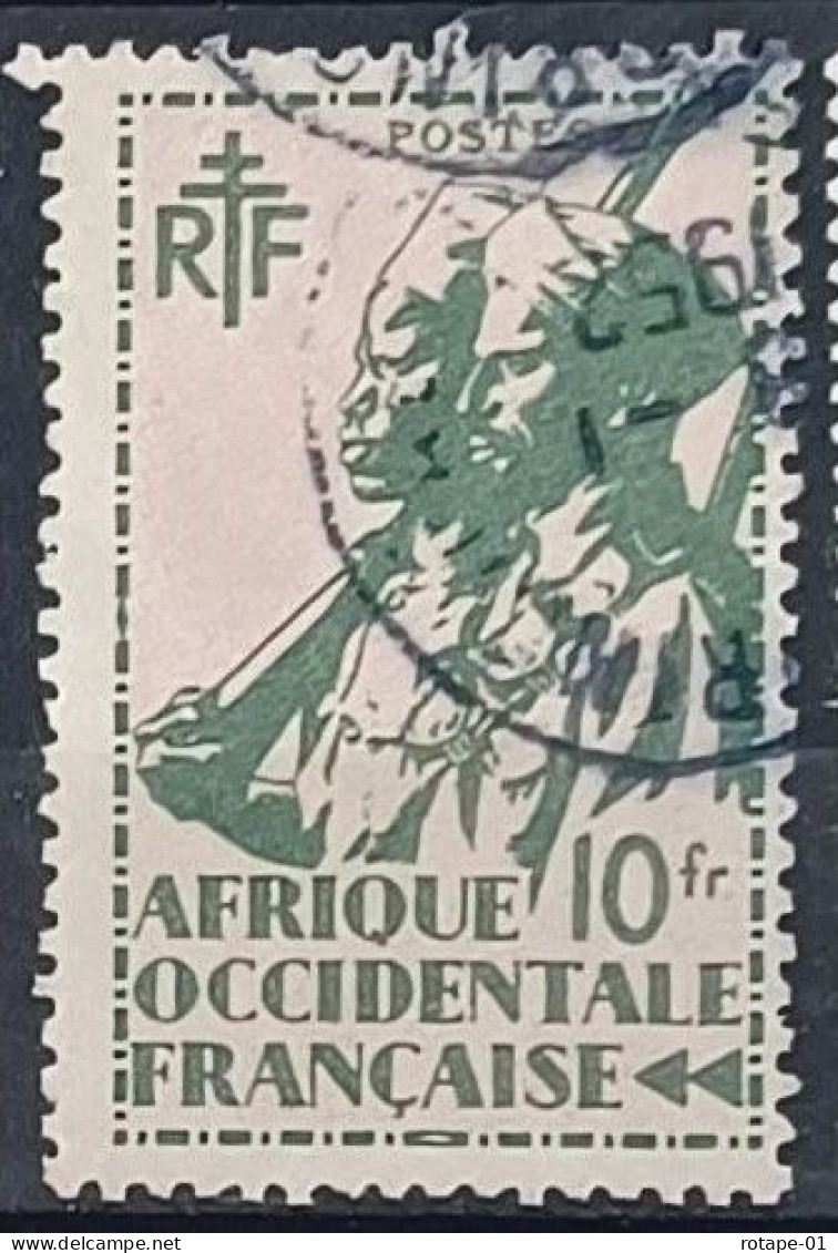 AOF  1945,  YT N°20  O,  Cote YT 1€ - Gebruikt