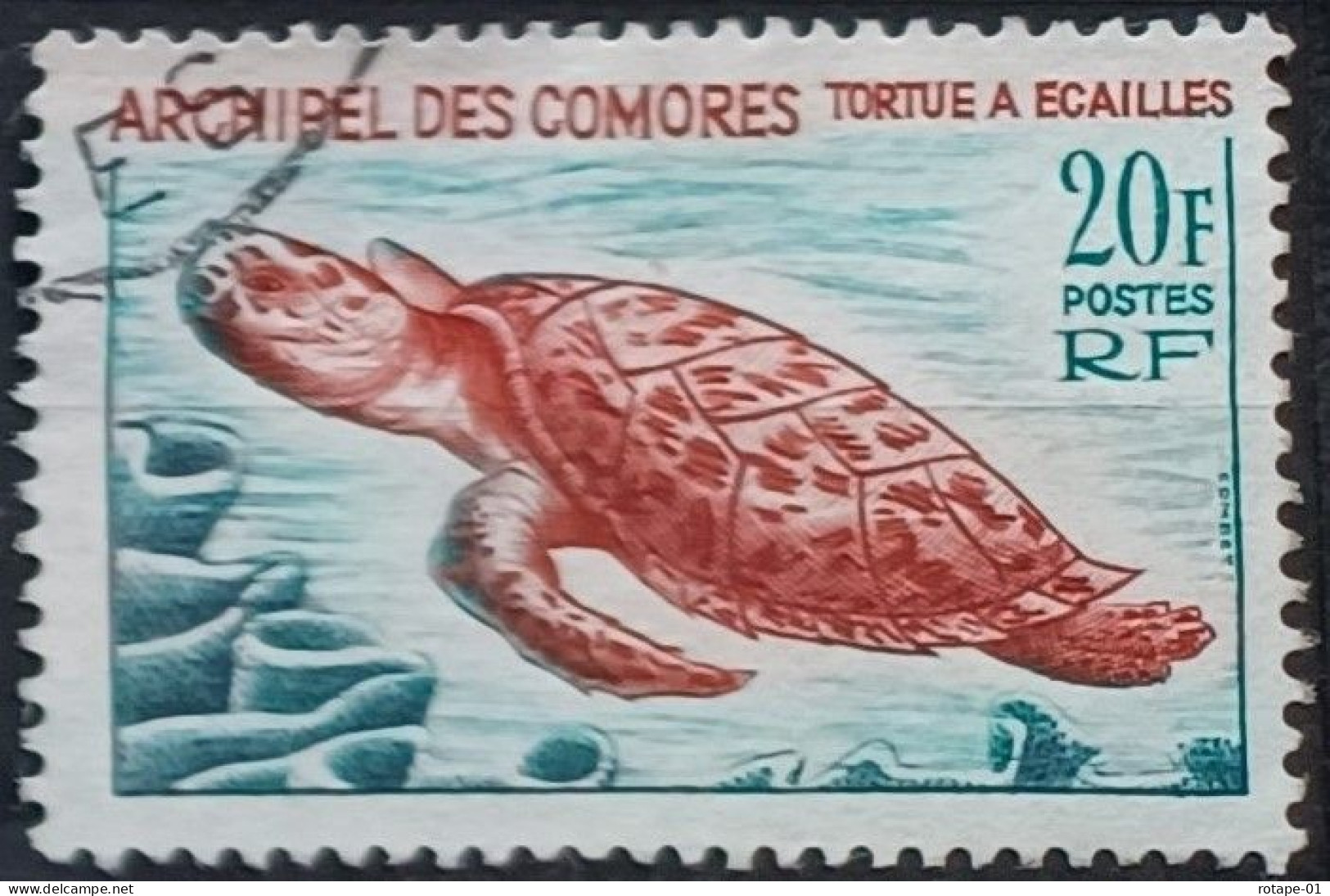 Comores  1966,  YT N°37  O,  Cote YT 3,5€ - Gebruikt