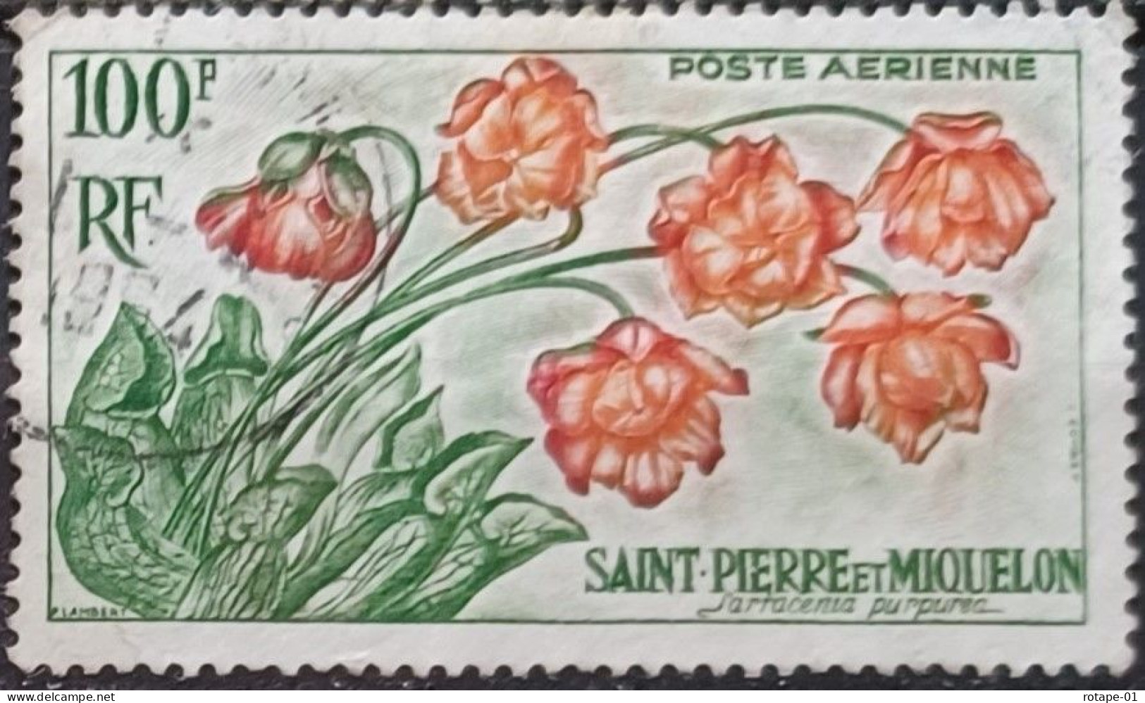 St Pierre & Miquelon  1962,  YT N°A27  O,  Cote YT 5,5€ - Gebruikt