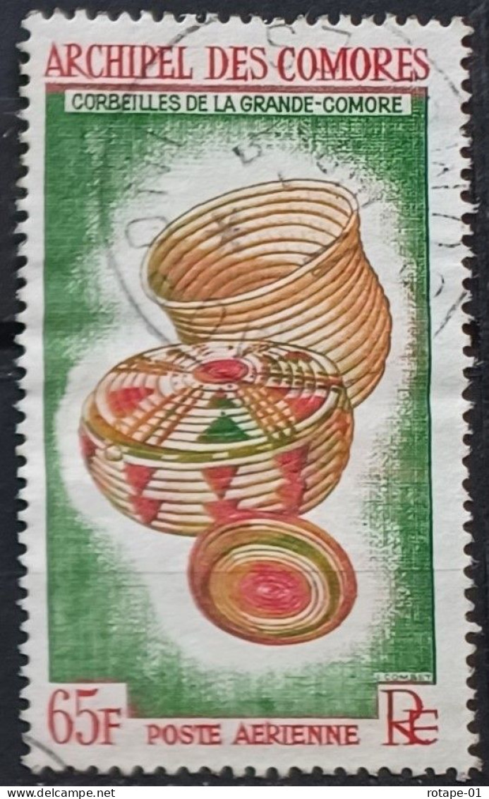 Comores  1963,  YT N°A8  O,  Cote YT 4€ - Usados