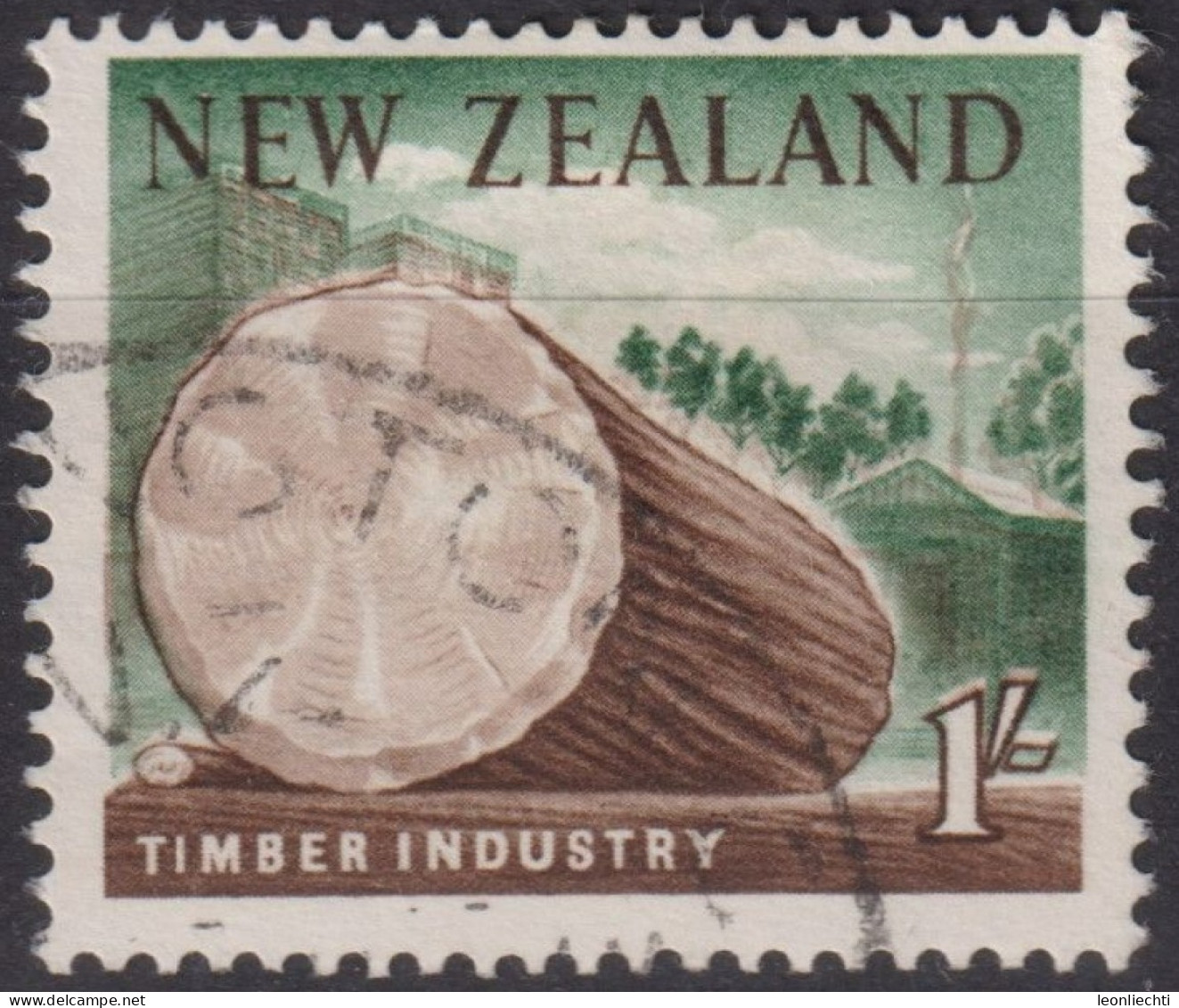 1960 Neuseeland ° Mi:NZ 402, Sn:NZ 343, Yt:NZ 392, Timber Industry - Usati