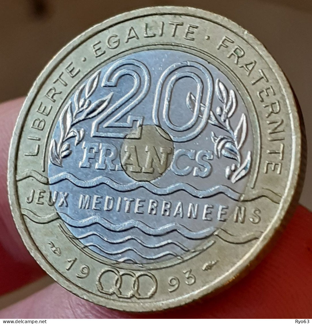 Monnaie 20 Francs 1993 Jeux Méditerranéens - 20 Francs