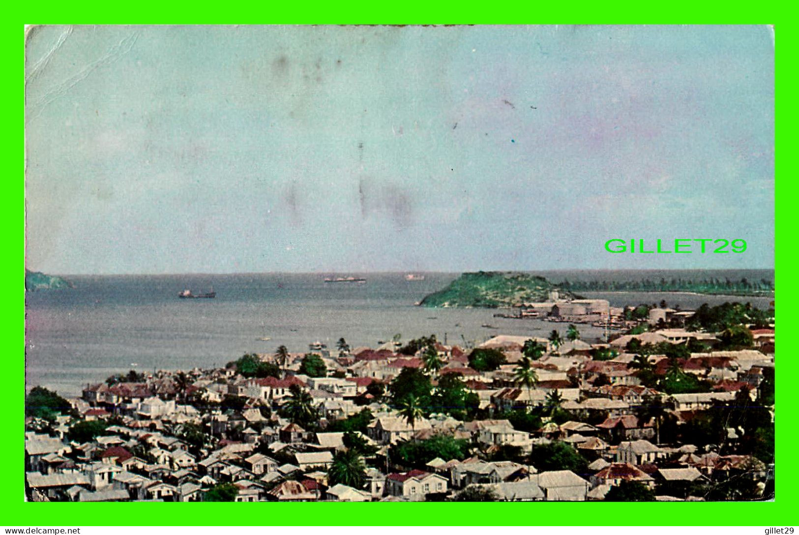 ST JOHN'S, ANTIGUA -  VIEW OF THE HARBOUR -  TRAVEL IN 1966 - C.E.E. BROWNE, PHOTO - - Antigua & Barbuda