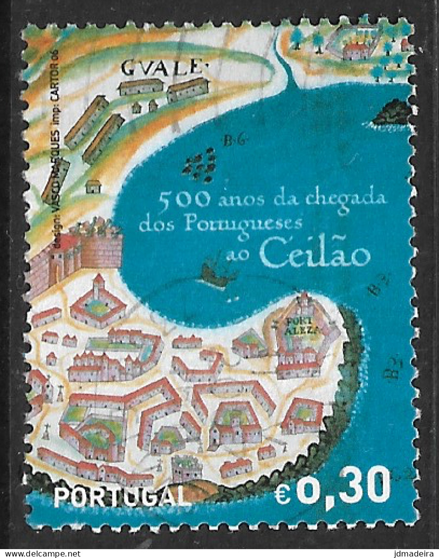 Portugal – 2006 Arrival Of The Portuguese In Ceylon 0,30 Used Stamp - Usati