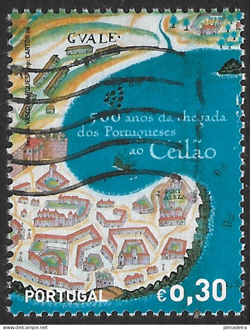 Portugal – 2006 Arrival Of The Portuguese In Ceylon 0,30 Used Stamp - Usado