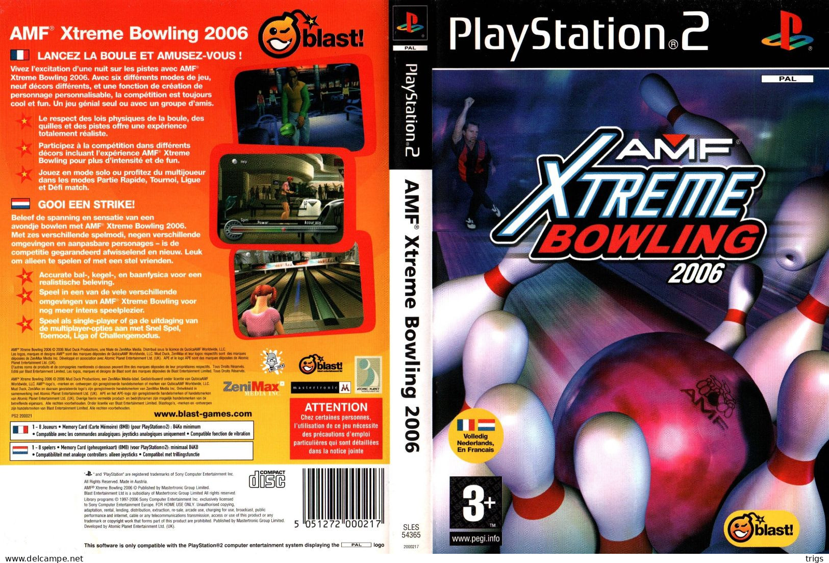PlayStation 2 - AMF Xtreme Bowling 2006 - Playstation 2