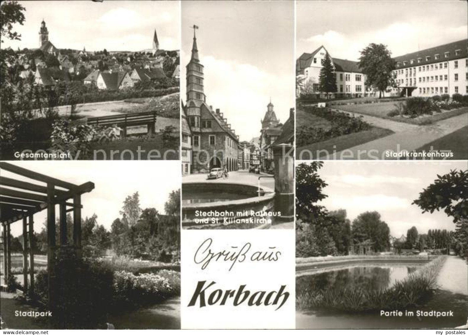 41600079 Korbach Stadtpark Stadtkrankenhaus Stechbahn Korbach - Korbach