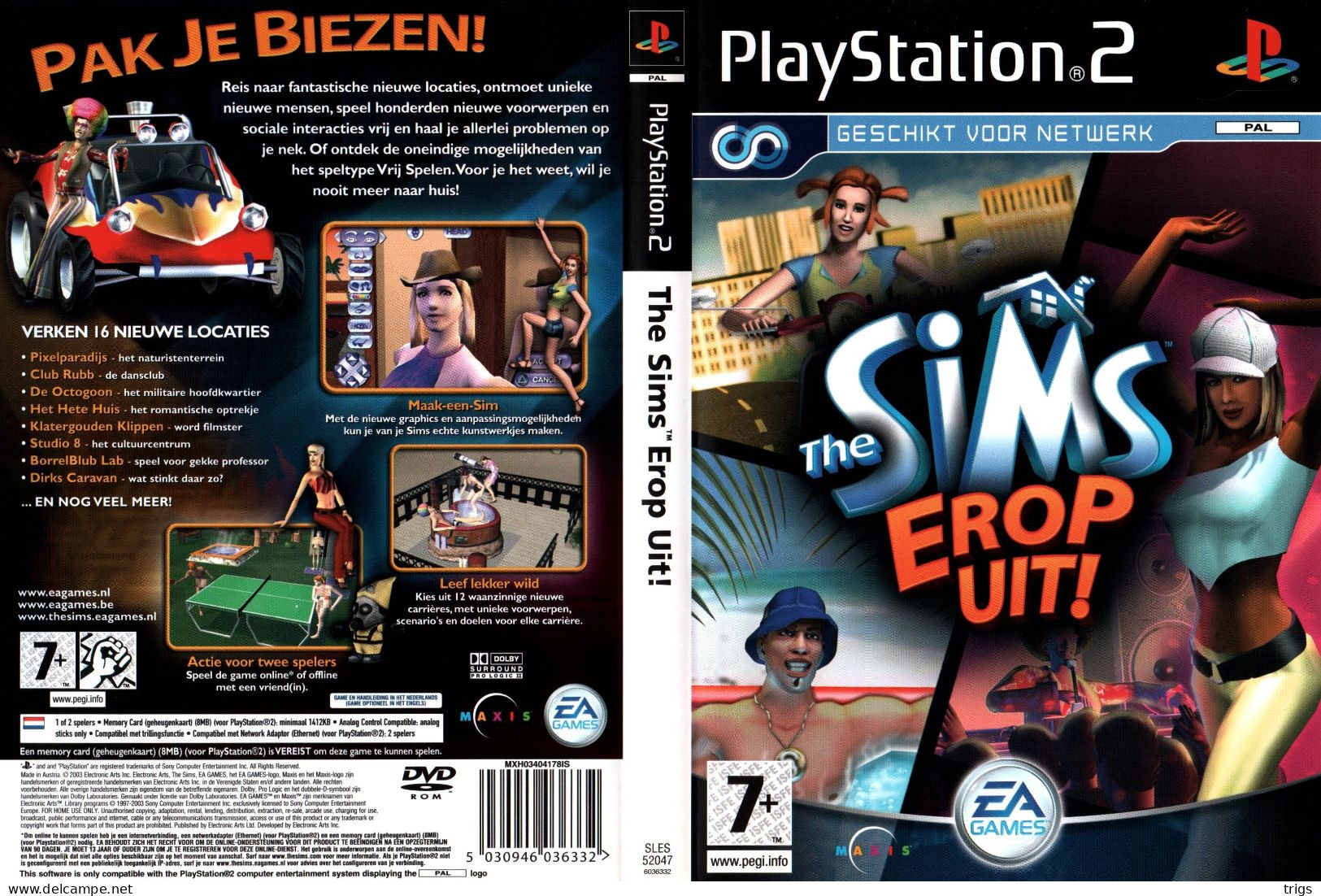 PlayStation 2 - The Sims: Erop Uit! - Playstation 2