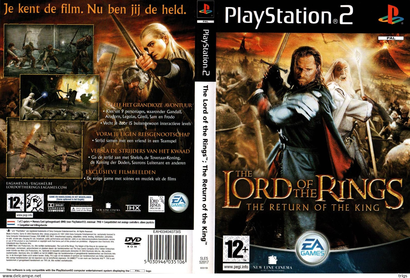 PlayStation 2 - The Lord Of The Rings: The Return Of The King - Playstation 2