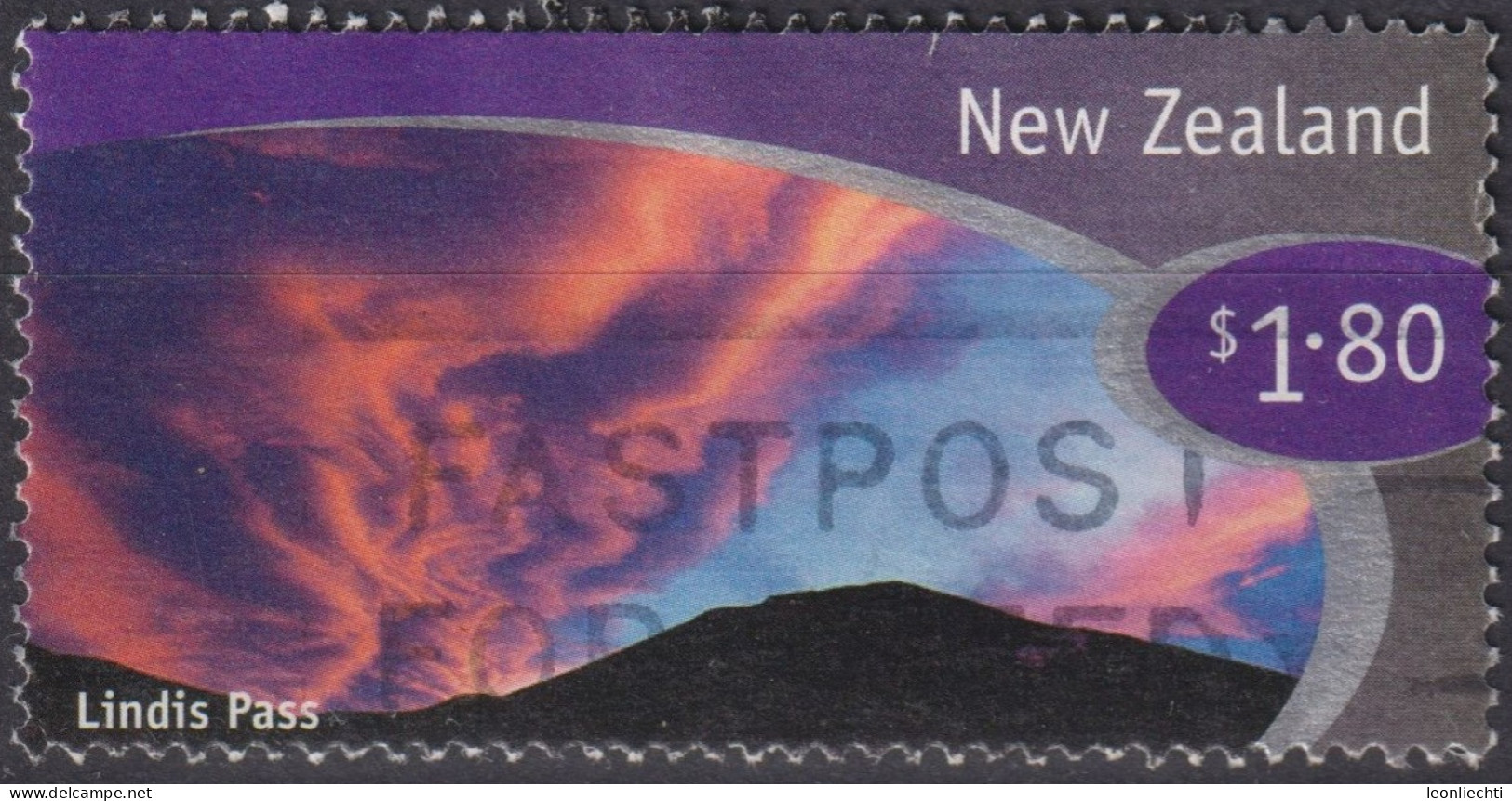 1998 Neuseeland ° Mi:NZ 1703, Sn:NZ 1531, Yt:NZ 1642, Lindis Pass. Cloud Formation - Usados