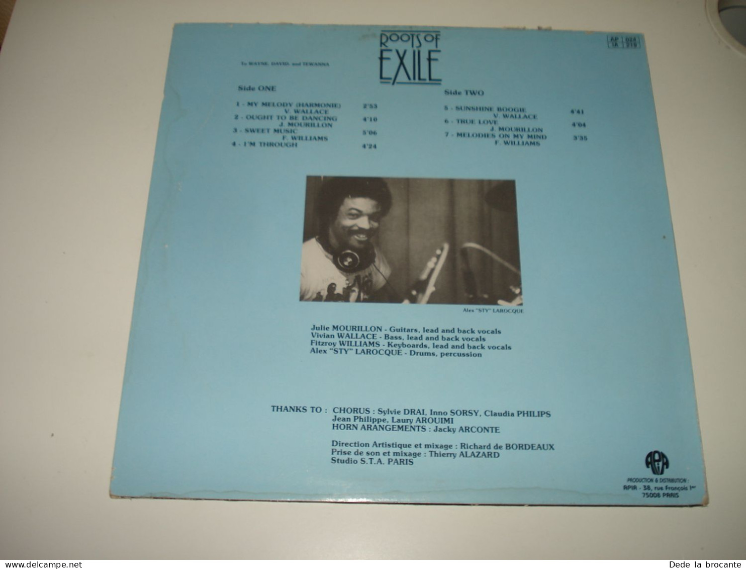 B13 / Roots Of Exile –  LP - Apia – AP 024 - France  1984  EX/VG+ - Reggae