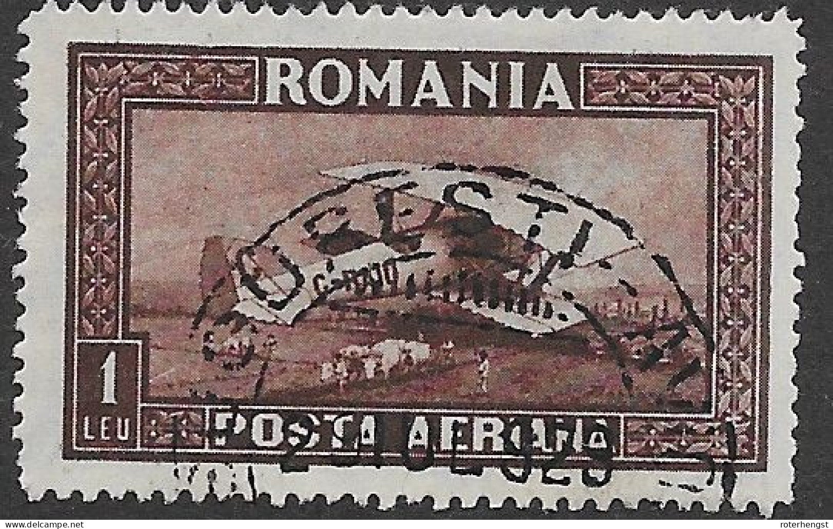 Romania VFU 1928 - Usado