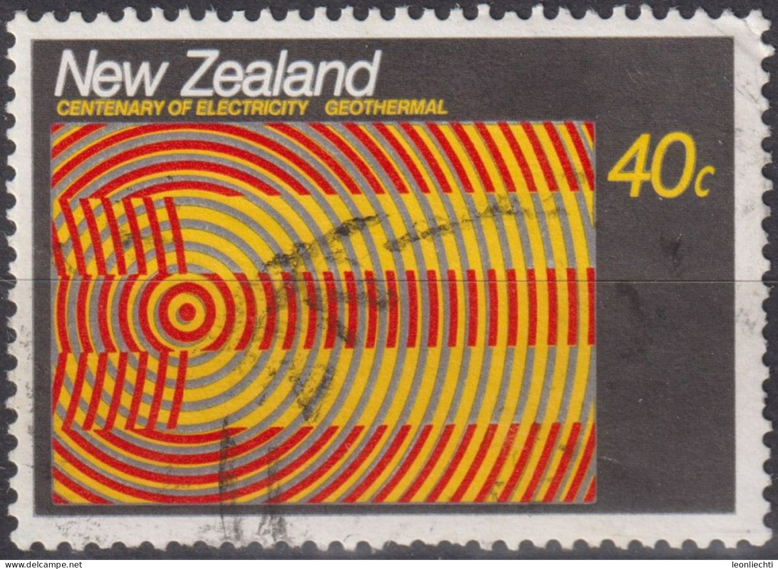 1988 Neuseeland ° Mi:NZ 1010, Sn:NZ 890, Yt:NZ 974,  Electricity Geothermal - Oblitérés