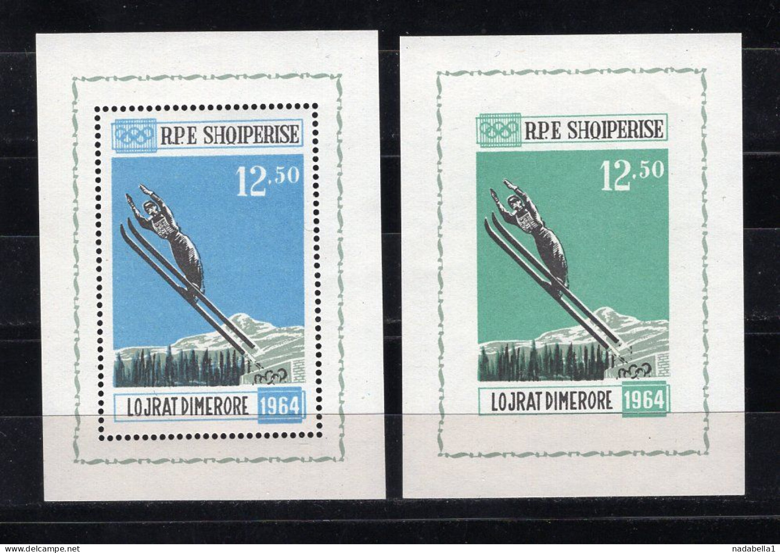 1964. ALBANIA,INNSBRUCK WINTER OLYMPIC GAMES,MNH - Hiver 1964: Innsbruck