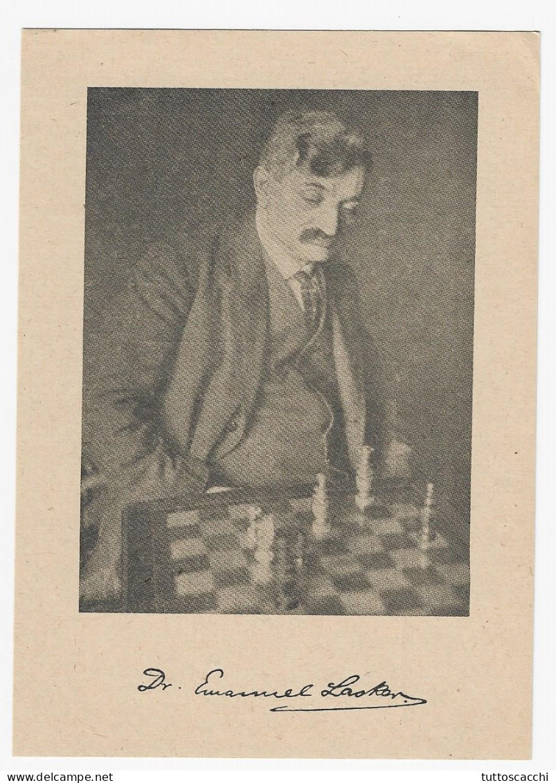 CHESS DDR 1968, Berlin - Chess Postcard In Honour Of Emmanuel Lasker - Scacchi