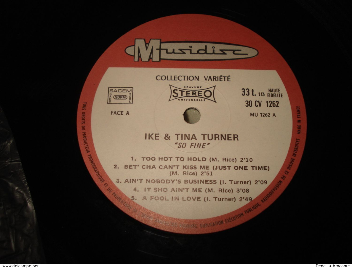 B13 / Ike  Tina Turner – So Fine –  LP - Musidisc – 30 CV 1262 - Fr 1968  EX/NM - Disco & Pop