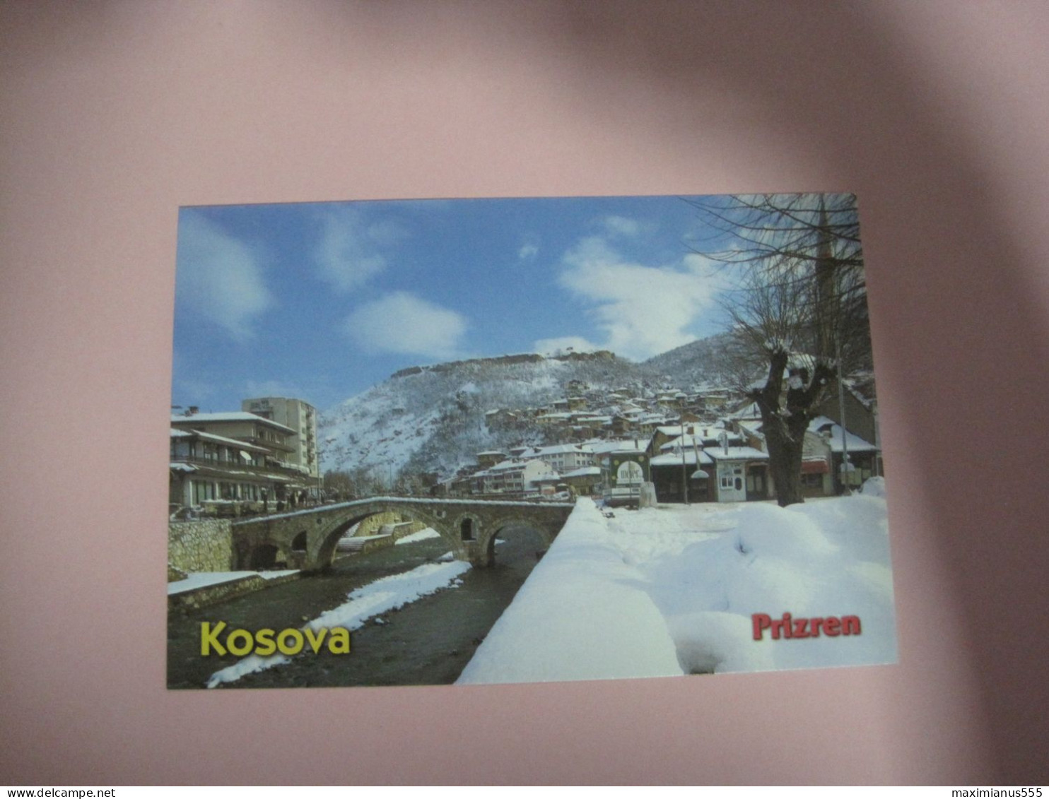 Kosovo Airmail Postcard Sent From Prizren To Kukes 2022 (1) - Kosovo