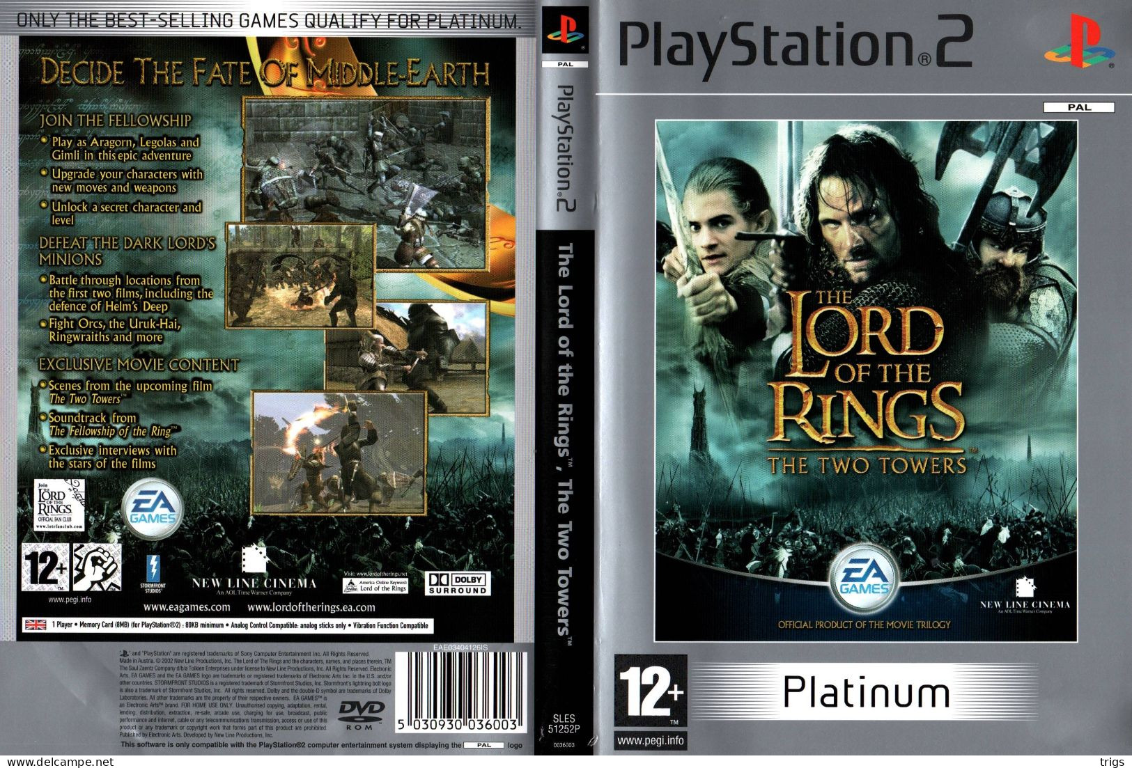 PlayStation 2 - The Lord Of The Rings: The Two Towers - Playstation 2