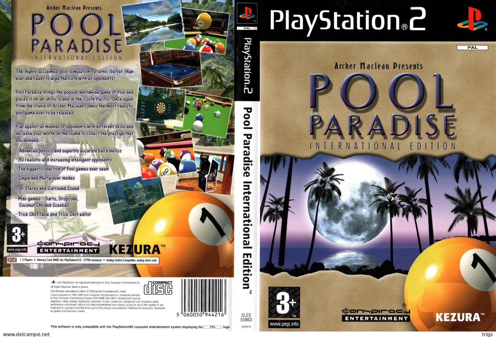 PlayStation 2 - Pool Paradise: International Edition - Playstation 2