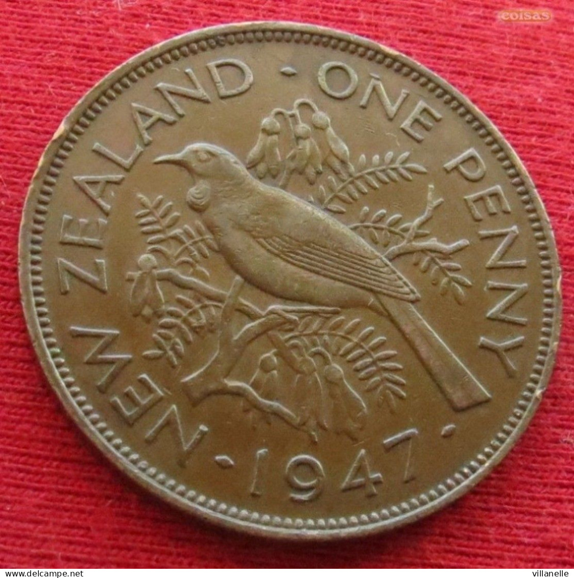 New Zealand 1 One Penny 1947 KM# 13 *V1T Nova Zelandia Nuova Zelanda Nouvelle Zelande - Neuseeland