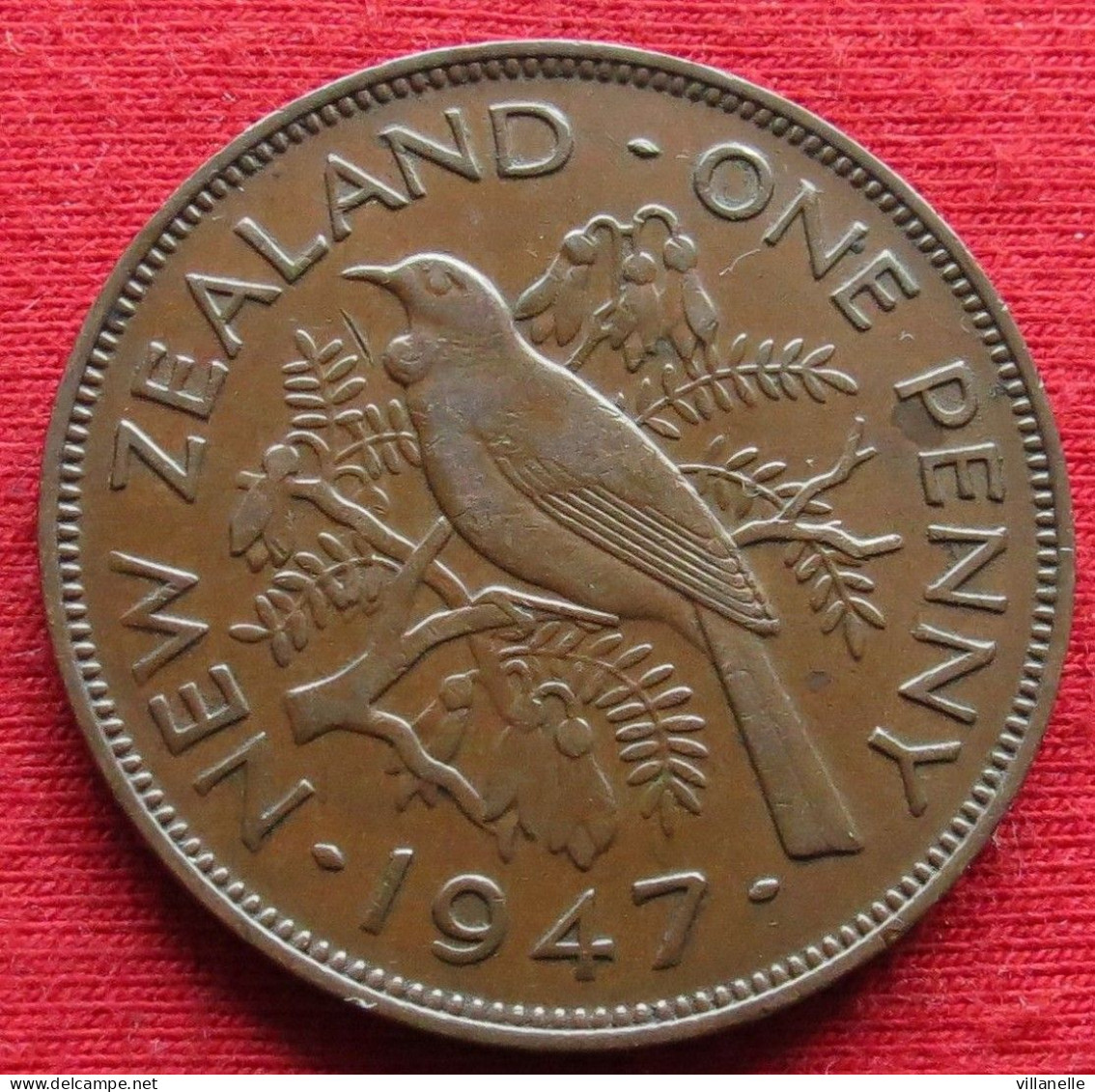 New Zealand 1 One Penny 1947 KM# 13 *V2T Nova Zelandia Nuova Zelanda Nouvelle Zelande - Nueva Zelanda