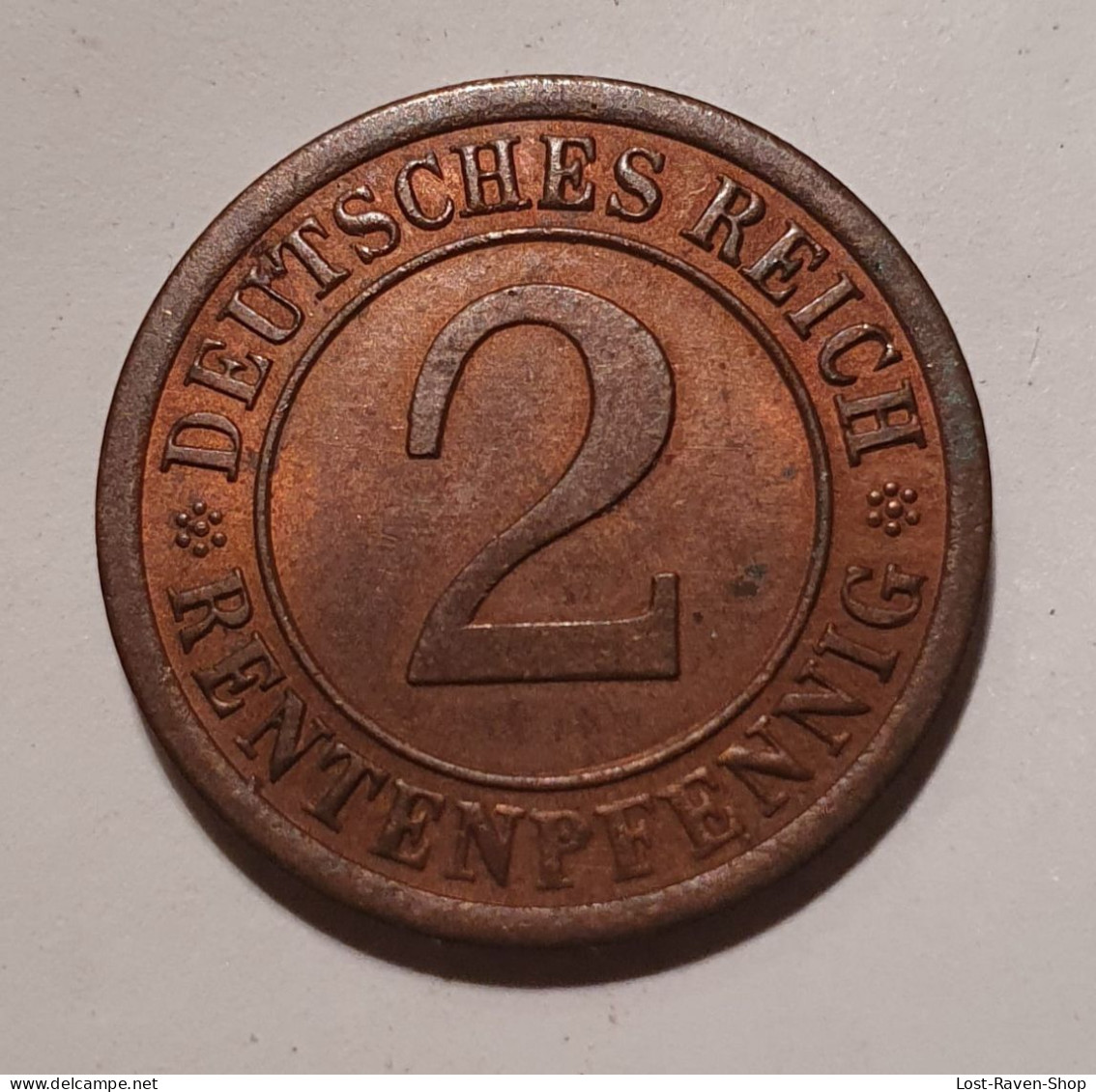 2 Rentenpfennig - Deutsches Reich - 1923 - 2 Rentenpfennig & 2 Reichspfennig
