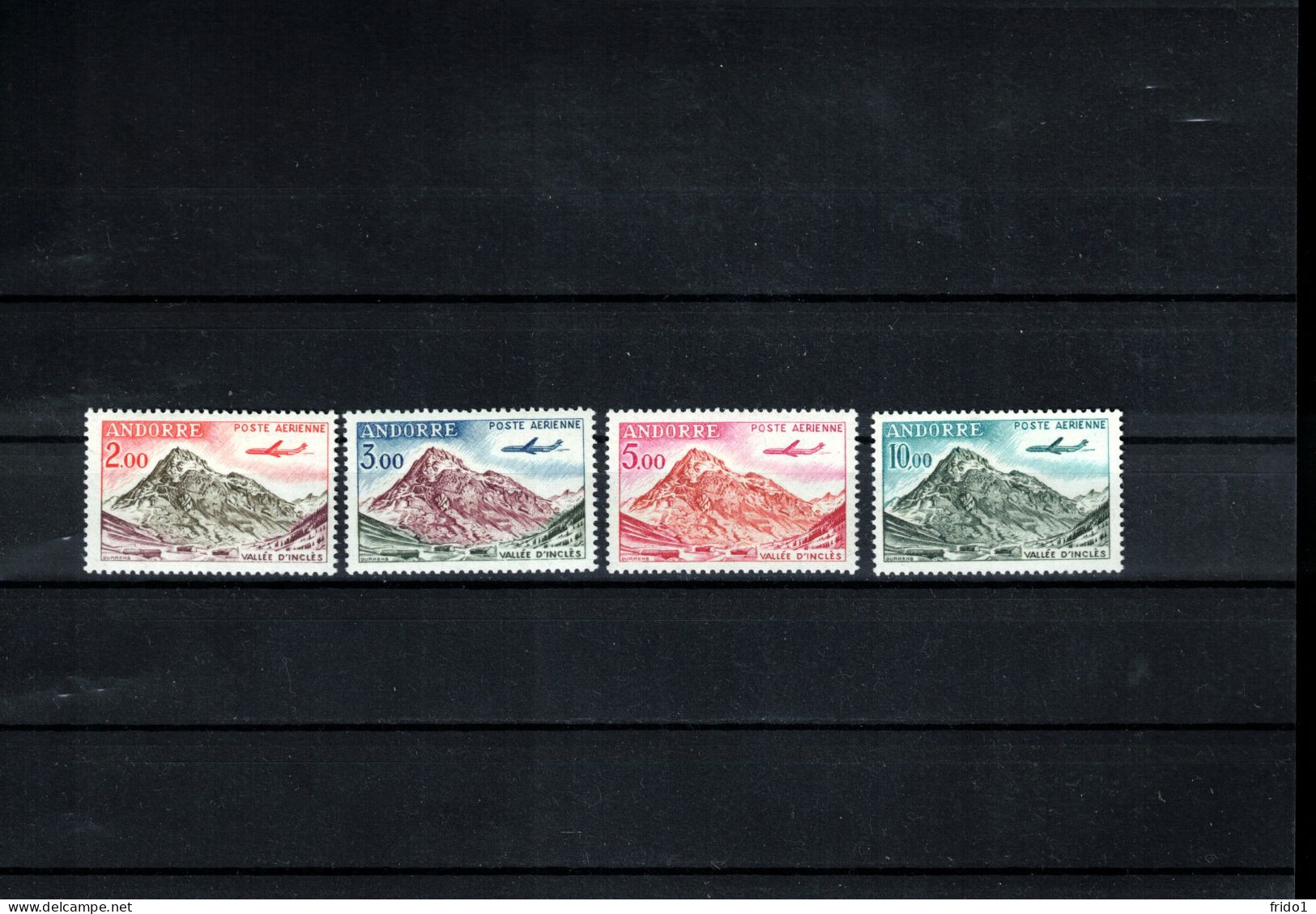 Andorra 1961/ 1962 Airmail Definitive Set Postfrisch  / MNH - Nuovi