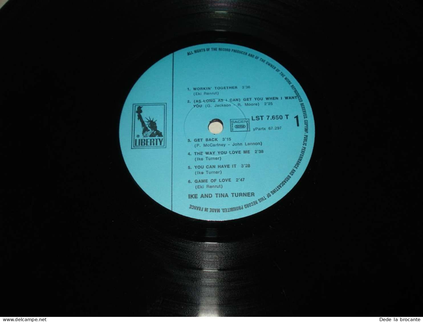 B13 / Ike & Tina Turner – Workin' Together –  LP - LST 7650 - Fr  197?  EX/VG+ - Disco & Pop