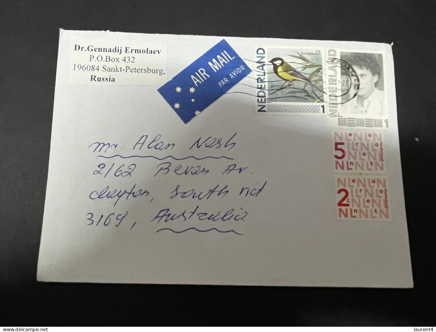 8-1-2024 (4 W 38) Netherlands Cover Posted To Australia (3 Covers) - Cartas & Documentos