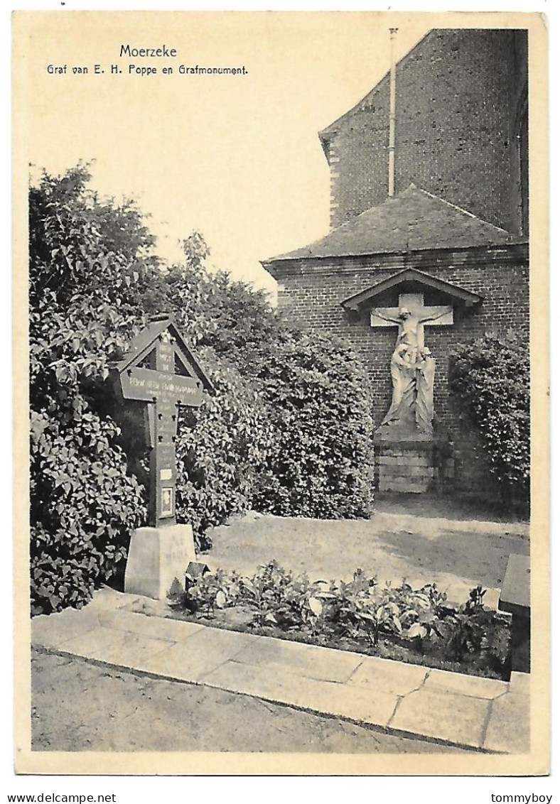 CPA Moerzeke, Graf Van E. H. Poppe En Grafmonument - Hamme