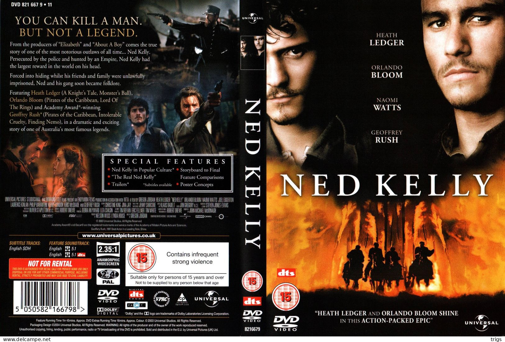 DVD - Ned Kelly - Action, Aventure