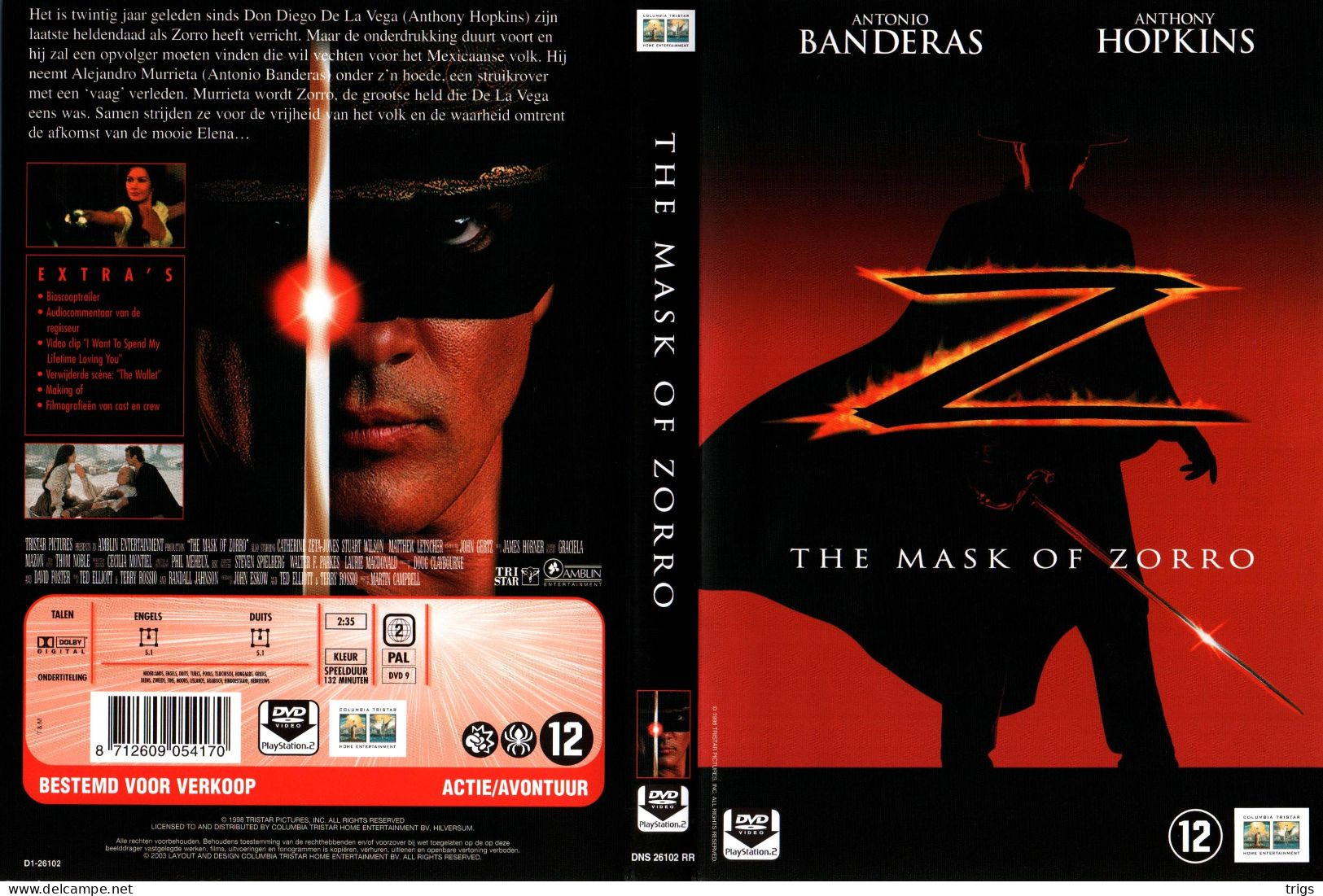 DVD - The Mask Of Zorro - Action, Aventure