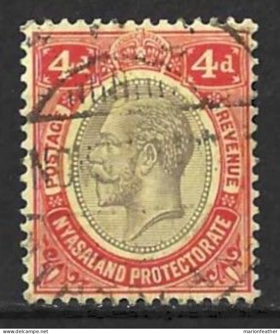 NYASALAND...KING GEORGE V..(1910-36...)....4d......SG106.....(CAT.VAL.£11..)......VFU.. - Nyasaland (1907-1953)