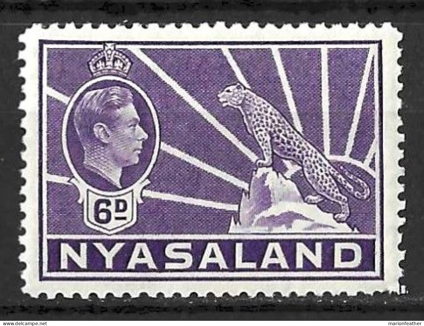 NYASALAND...KING GEORGE VI...(1936-52..).......6d......SG136.......MNH.. - Nyassaland (1907-1953)