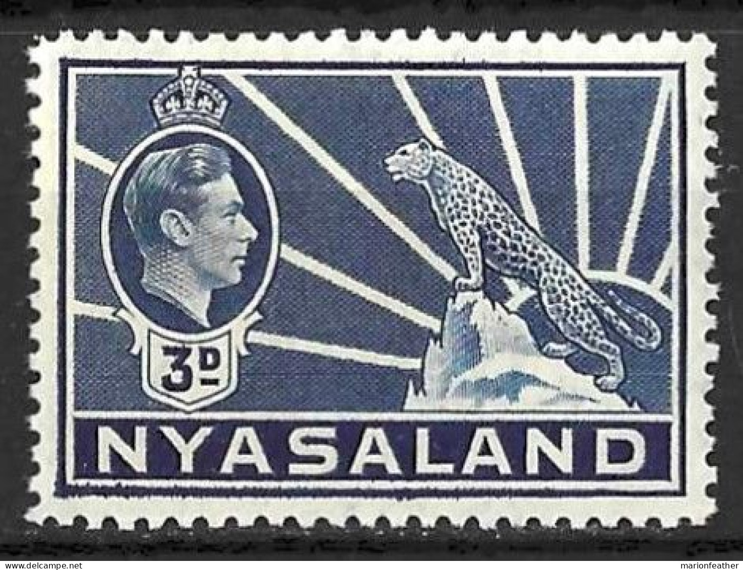 NYASALAND...KING GEORGE VI...(1936-52..)..." 1938..".........3d......SG134.......MNH.. - Nyasaland (1907-1953)