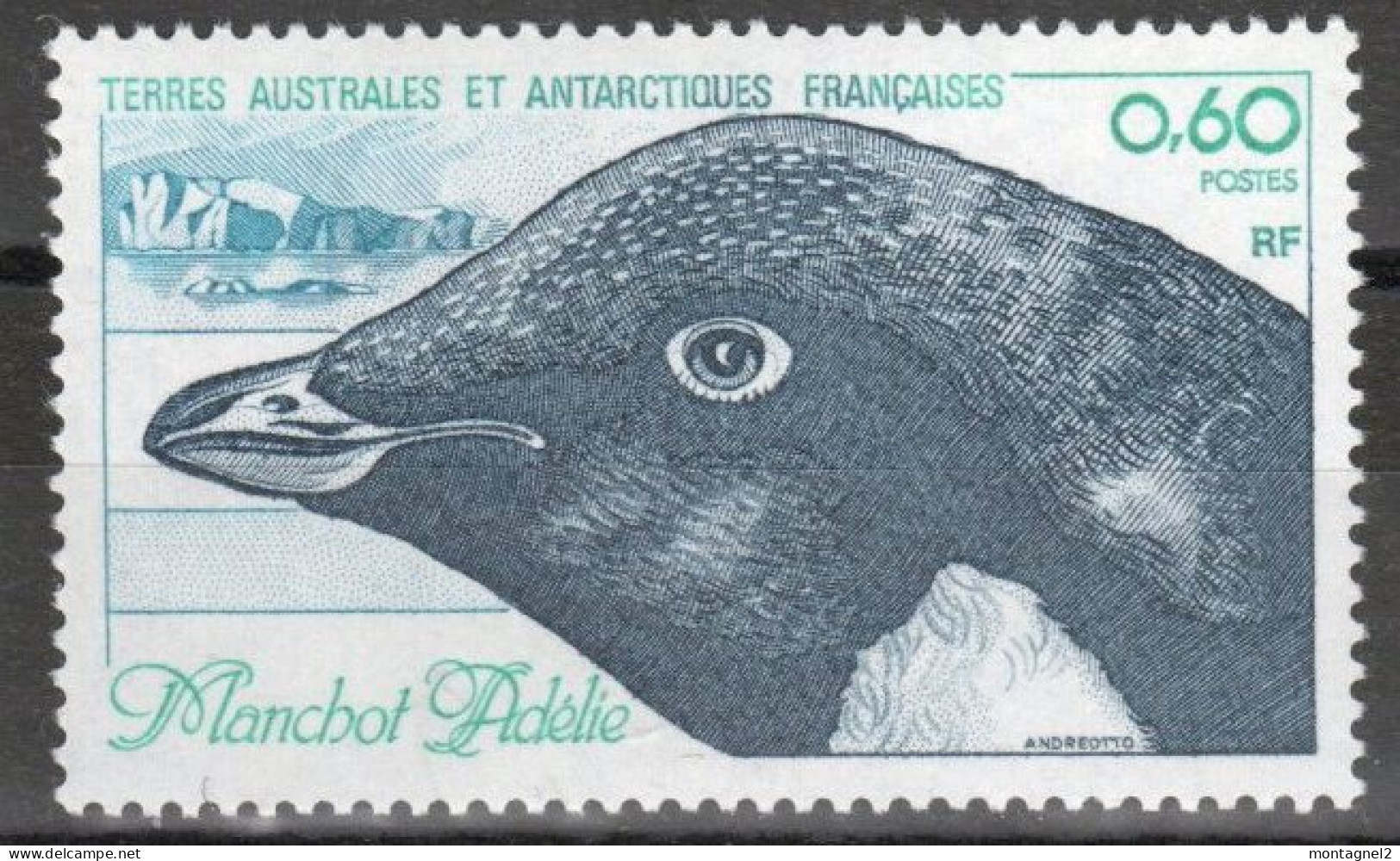 Timbre Des TAAF  N°87 Neuf ** - Pinguine