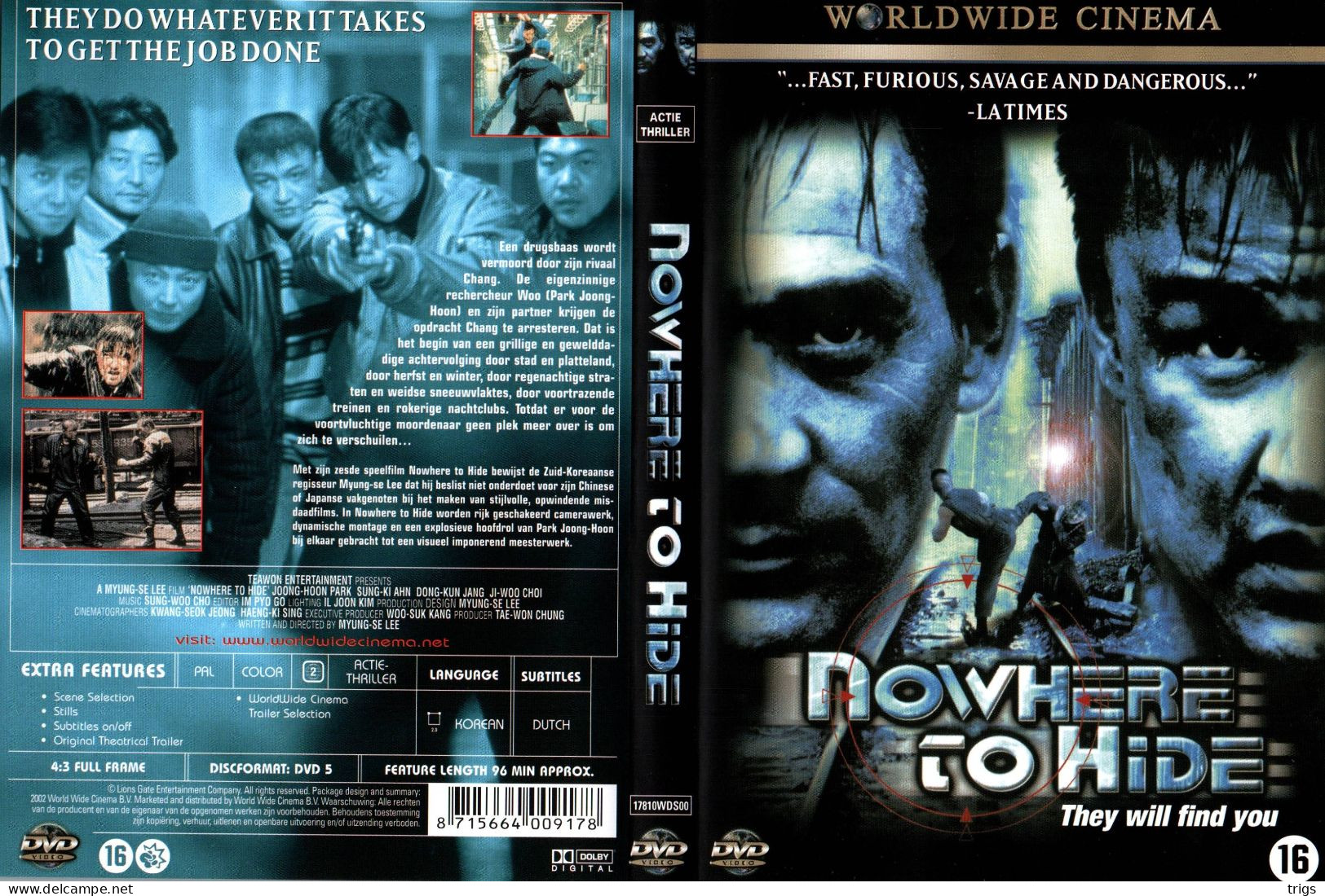 DVD - Nowhere To Hide - Policiers